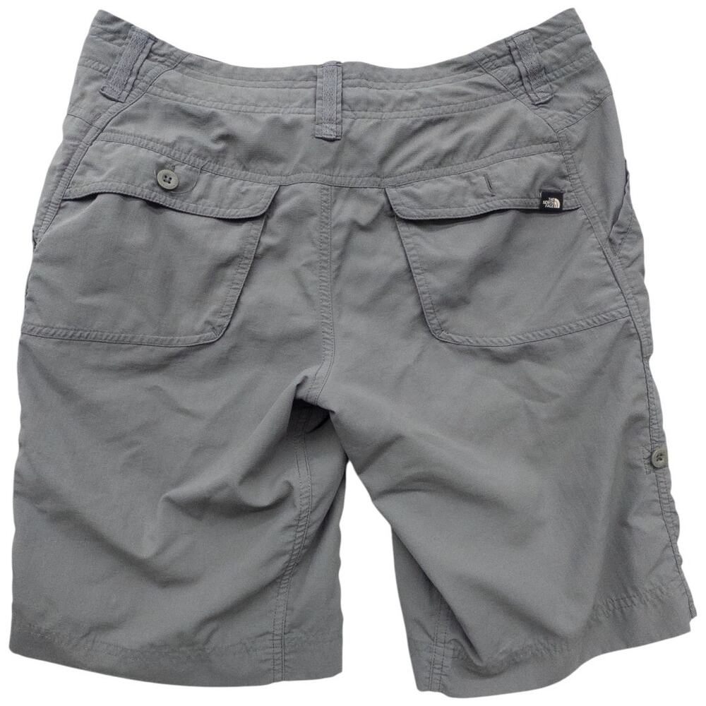 The North Face Nylon Ripstop Shorts Women's Size 6 Gray Hiking Trail Outdoor - Picture 2 of 5
